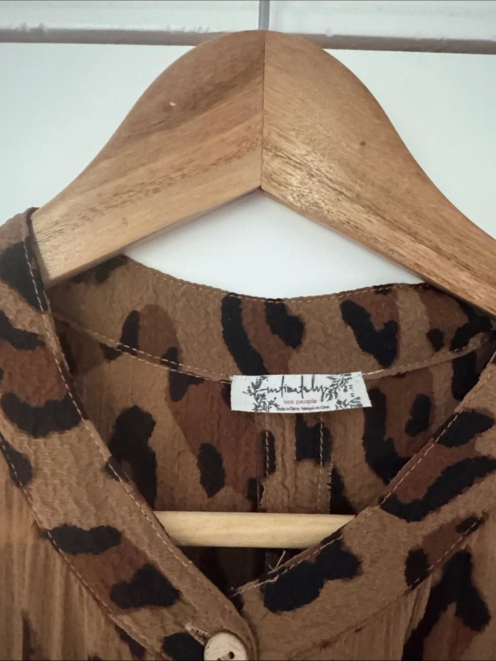 Free People Wake Up Shirt M